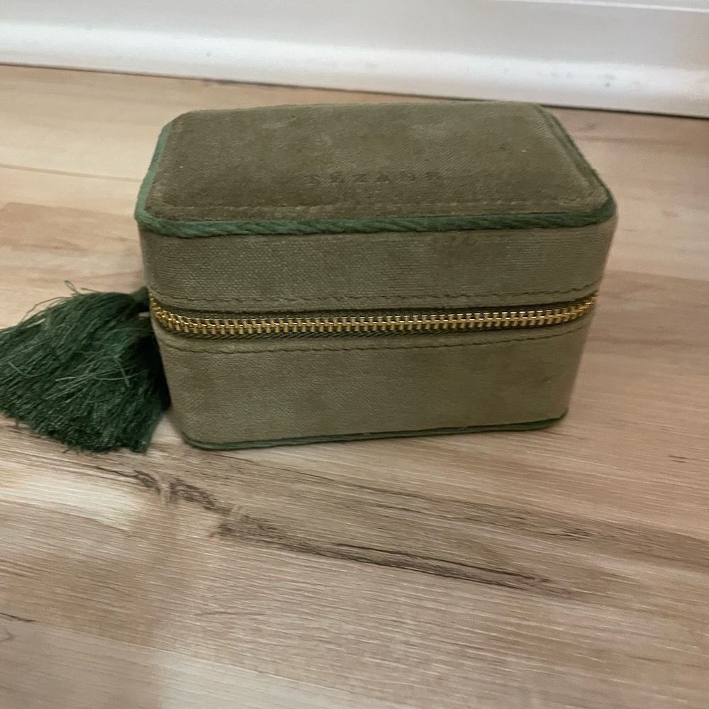 Sezane Green Accessory Jewelry Box
